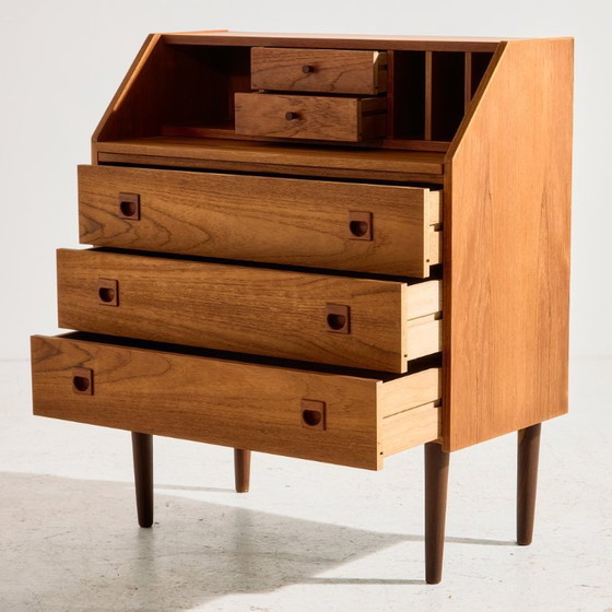 Image 1 of Bureau en teck restauré MK11134