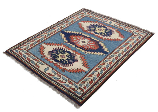 Russian Antique Caucasian Shirvan Over 60 years 145 cm - 125 cm - Very Fine