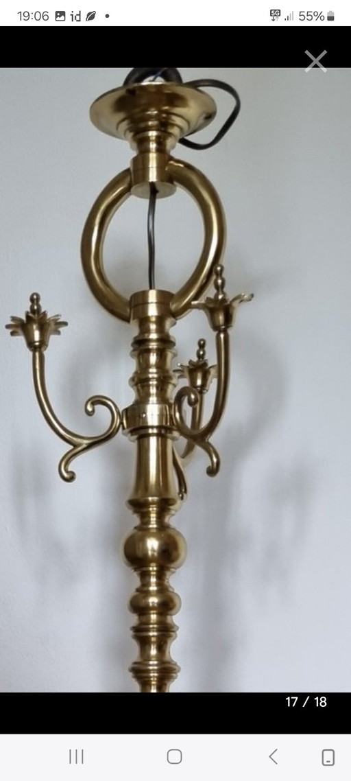 Lustre boule 1880-1900 en bel état