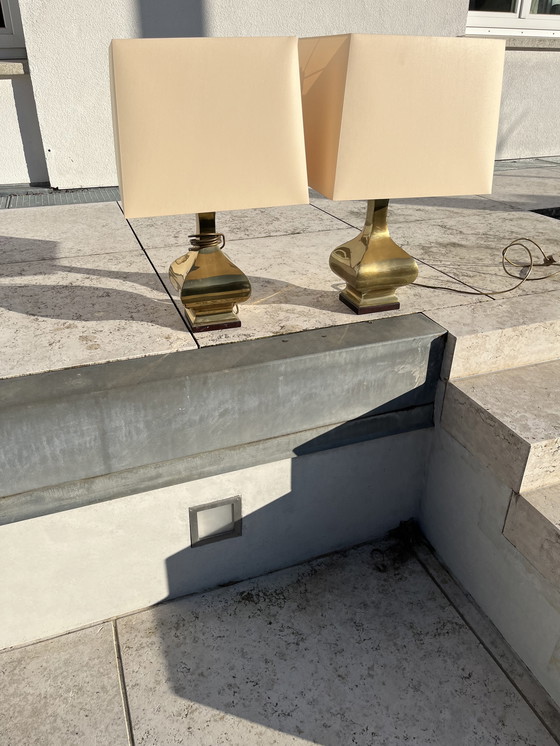 Image 1 of Massief messing tafellampen