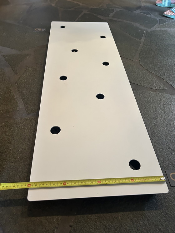 Image 1 of Vintage Tobias Grau Plafondlamp - Grote Plaat 120x40cm Lampen 2 Valbladeren