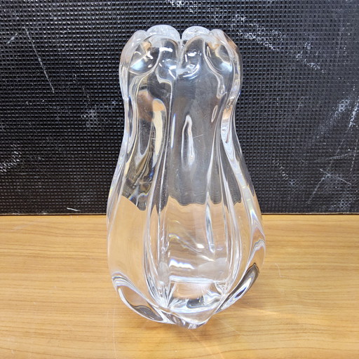 Vintage Orrefors Stella Polaris crystal vase (signed) Victor Emanuel Lindstrand (handmade)