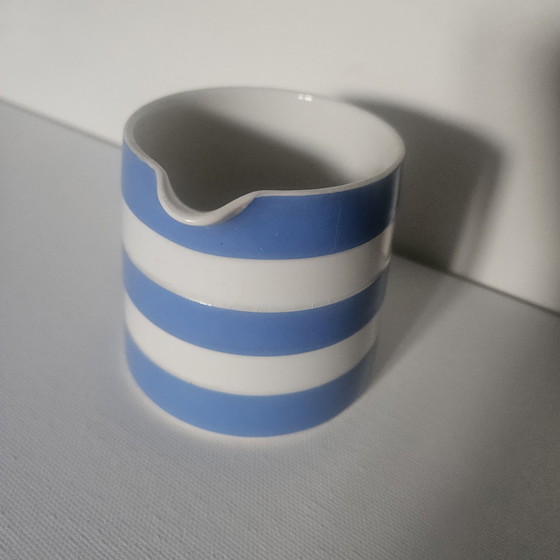 Brocca Vintage T.G. Green Cornishware - Blu e Bianco - Green Shield 1930s-1950s – Stoviglie, Ceramica (photo 3 of 5)