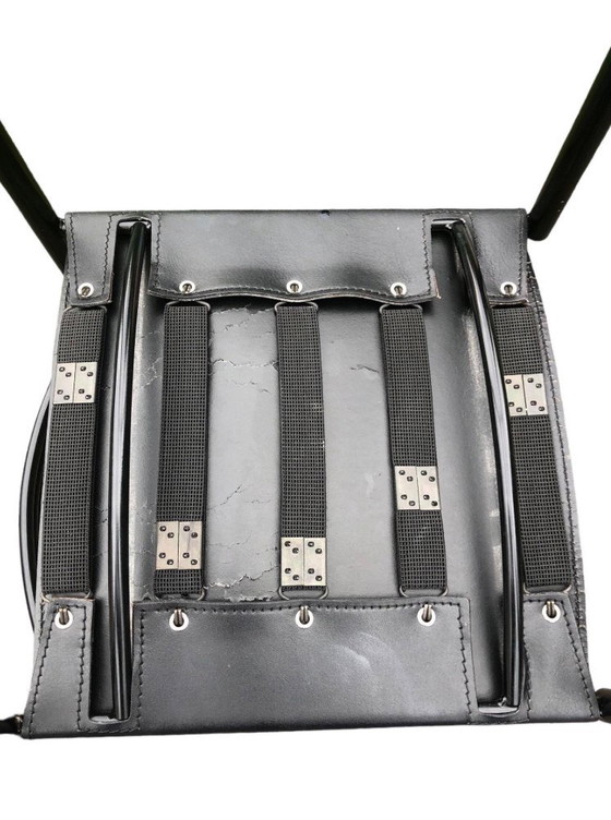 Image 1 of 2x Peter Maly per Ligne Roset modello Quartz sgabello da bar in pelle Francia