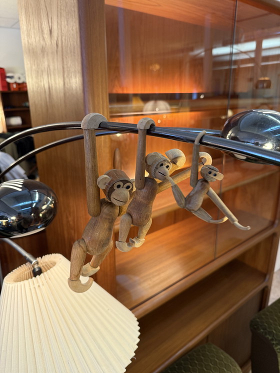 Image 1 of Set van 3 vintage aapjes, Kay Bojesen ‘60