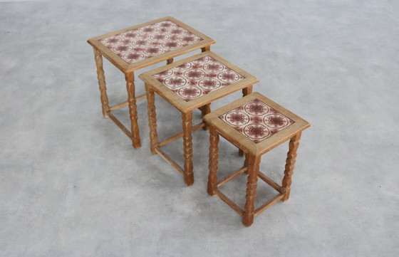 Image 1 of Brutalist set Deense nesting tables
