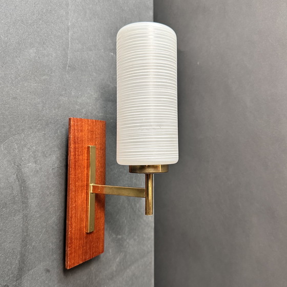 Image 1 of Midcentury teak wall light