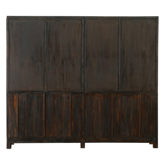 Display Cabinet with 4 Doors and Mirror – Glass, Metal (photo 3 of 9)