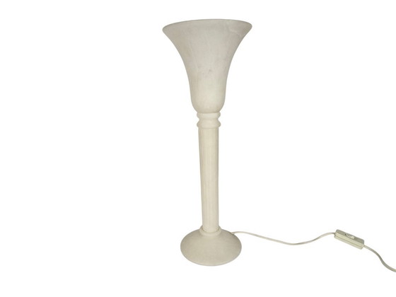 Image 1 of Alabaster - Uplighter - Pegasam - Kellamp - Spain - 1970s
