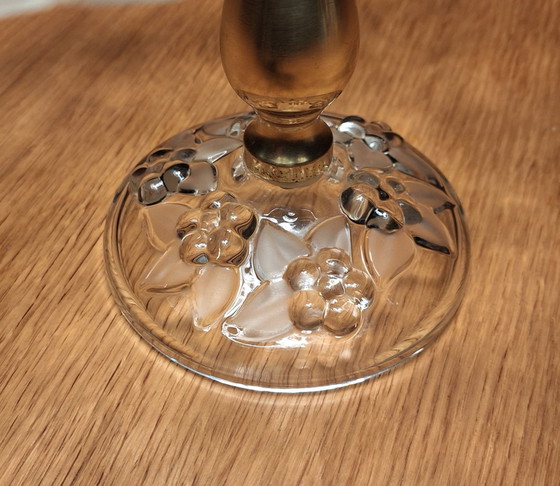 Walther Glas "Carmen Satin" Ciotola da portata su piede, Ciotole, Metallo, Cristallo, Dorato (foto 6 di 11)