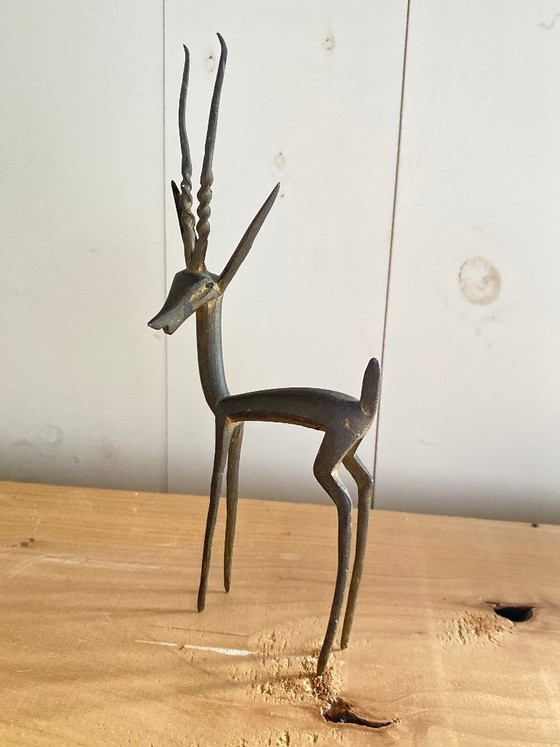 Statuetta di antilope vintage in ottone – Oggetti decorativi (photo 9 of 13)