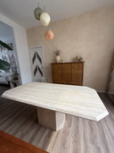 Vintage Travertine Dining Table