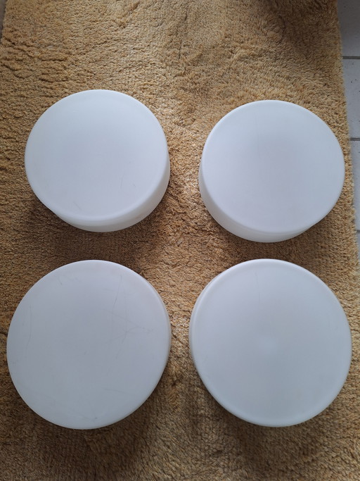 4 appliques/plafonniers design Bega type 359 et 1 plaque de plafond