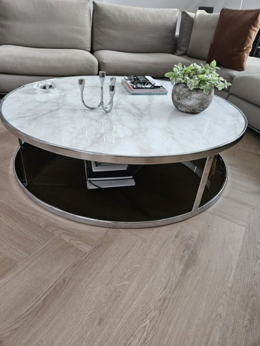 1x Minotti Huber Kaffeetisch 120 cm. rund
