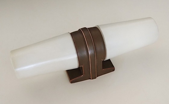 Image 1 of Wandleuchte, Keramik und Opalglas, Doppelversion