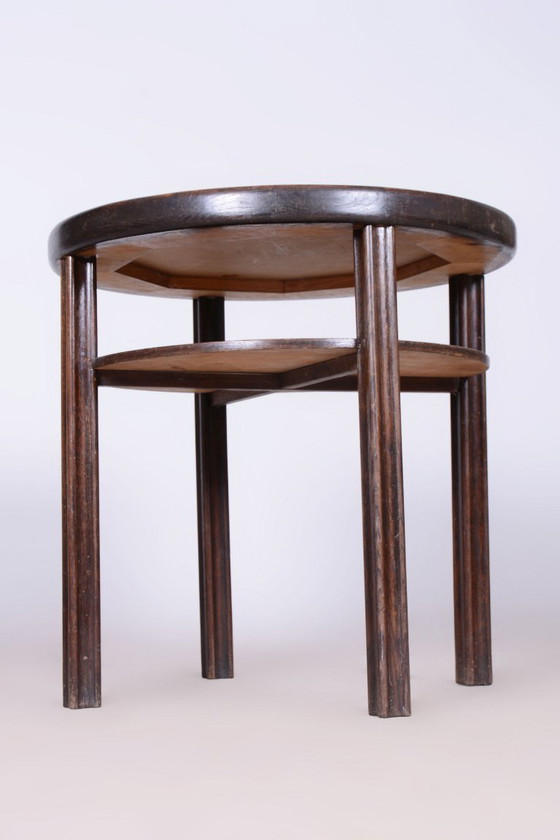 Restored Art Deco Small Table, by J. Hoffmann, Wiener Werkstätte, Czech, 1910s – Side tables, Wood (photo 5 of 11)
