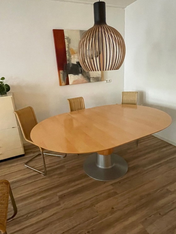 Image 1 of Table de salle à manger Arco Balance diamètre 130 cm, extensible 189x130