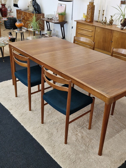 Table de salle à manger vintage extensible Bramin