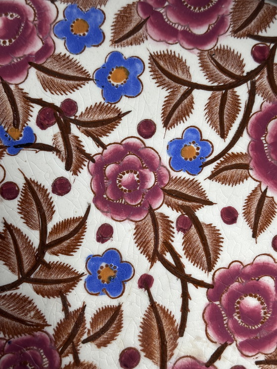 Image 1 of Boch Frères Keramis Art Deco Centerpiece by Raymond Chevalier, Belgium, 1930s