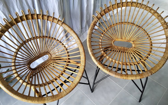 Image 1 of Coppia di poltrone in rattan anni '60