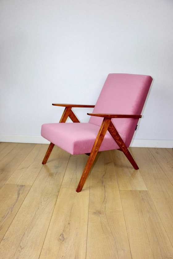 Image 1 of Vintage armchair B-310 VAR pink Jade structural 1970s