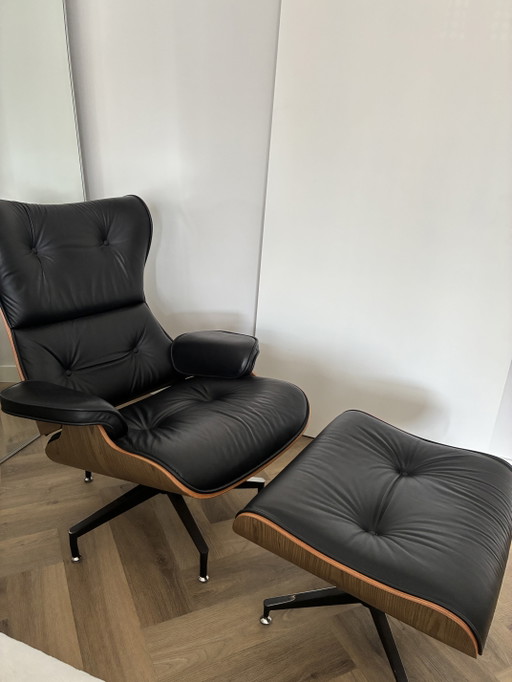 Poltrona con poggiapiedi – fauteuils, Leather