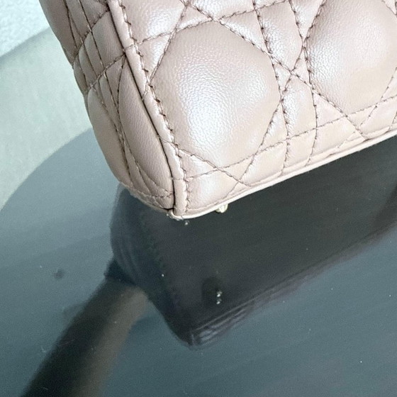 Image 1 of DIOR LADY SMALL MYABC FLAP - PELLE DI VITELLO CANNAGE CON FERRAMENTA NERA