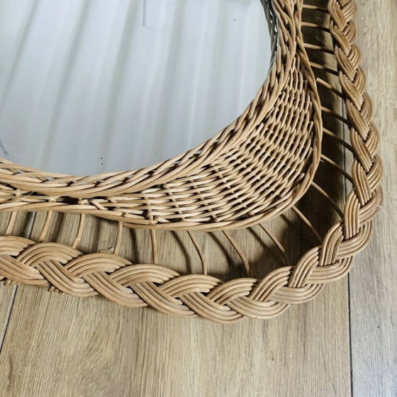 Image 1 of Wicker mirror