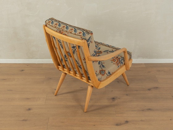 Image 1 of Fauteuil met bloemenpatroon, 1950