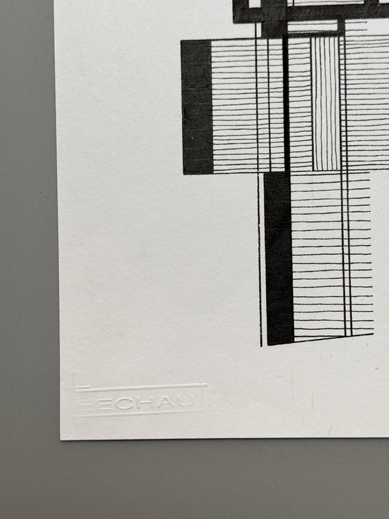 Image 1 of Eugène Eechaut (1928-2019) - 2 Works, Ink, 1987/88