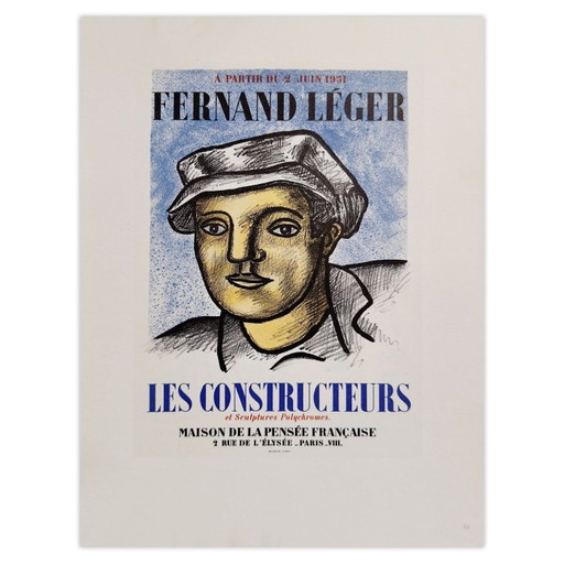 Fernand Léger AF 1951 - Maison de la Pensée Française poster 1959