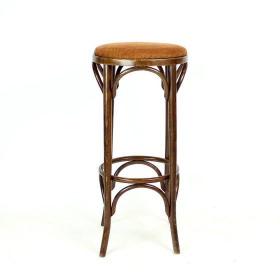 Image 1 of Tabourets de bar Thonet Design en bois courbé n° 73 par Ton, lot de 6