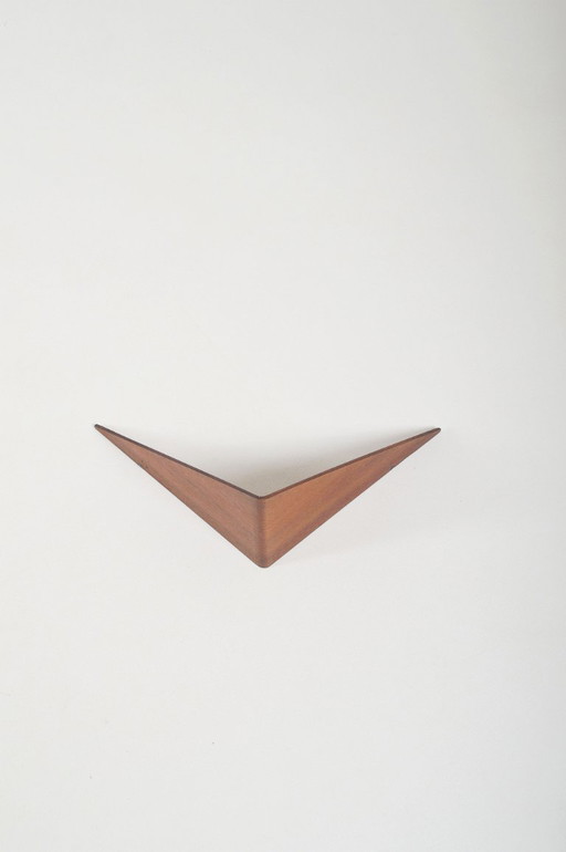 Estante de pared danés Butterfly diseñado por Poul Cadovius para Cado, década de 1950