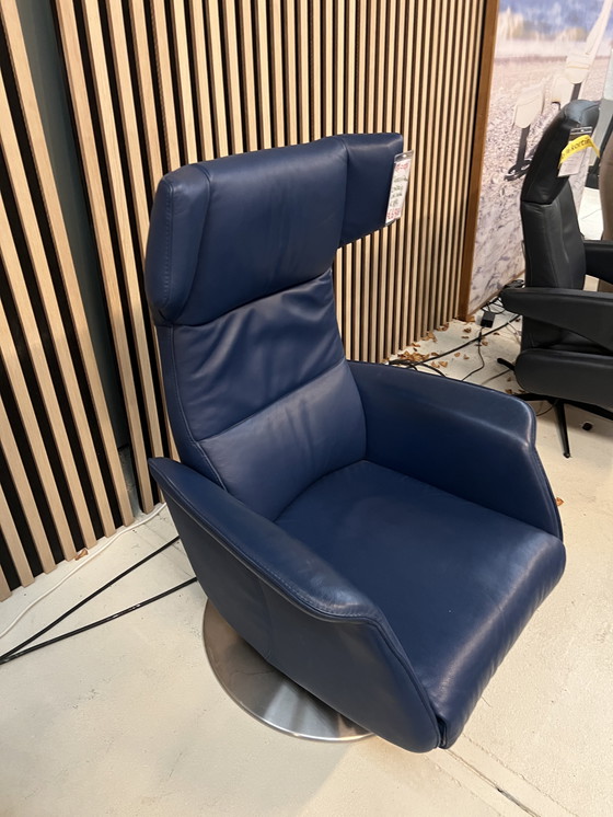 Image 1 of Op=op blauwe realex stoel van 995 nu voor 695