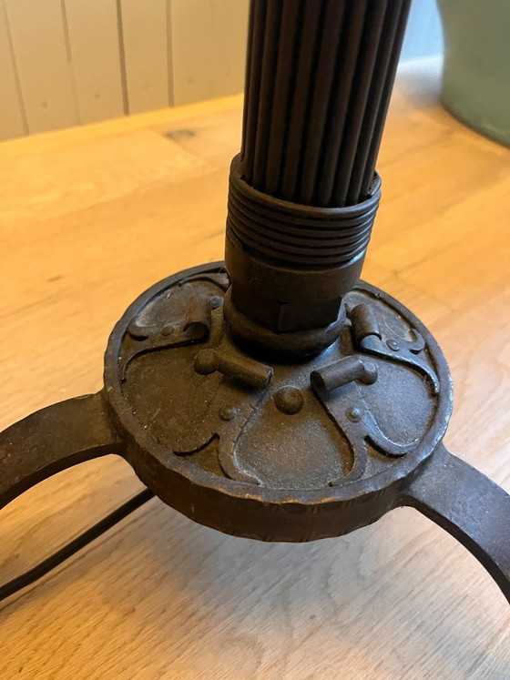 Lampadaire Vintage Unique – Fait main par Maître Soudeur – Circa 1950 – Metal (photo 6 of 8)