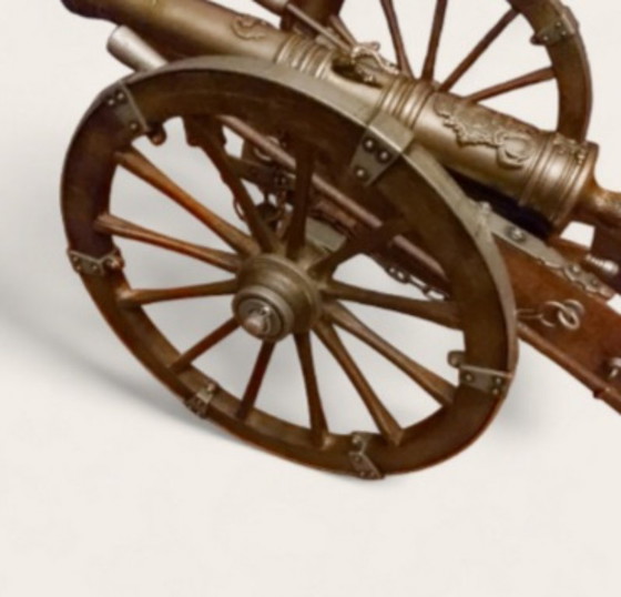 Image 1 of Große Miniaturkanone aus der Zeit Ludwigs XIV., handgefertigt nach einem Modell aus dem 17. Jahrhundert.