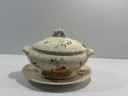19th Century Antique Floral Lidded Serving Tureen