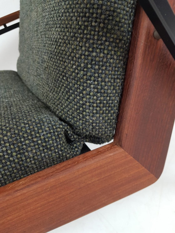 Image 1 of Vintage Rob Parry armchair, De Ploeg wool fabric, green, new