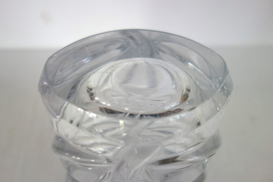 Image 1 of Jarrón antiguo de cristal con follaje Vannes