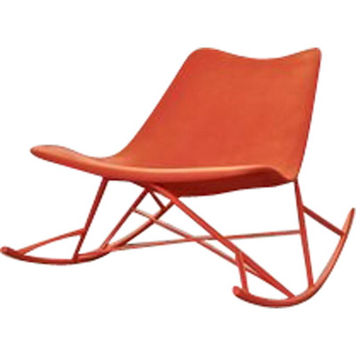 Vintage metal and polyurethane rocking chair by Sintesi, Italy 2010