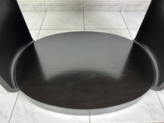Image 1 of Table d'appoint McGuire San Francisco, bois massif laqué noir