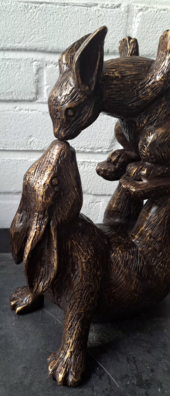 Lepri che si baciano in bronzo – Sculture, Bronze (photo 7 of 7)