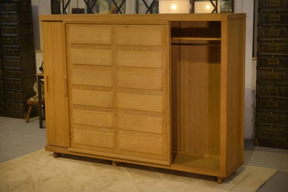 Armadio in rovere di Guillerme and Chambron anni '50 – Guillerme & Chambron, Mid Century Modern (photo 4 of 14)