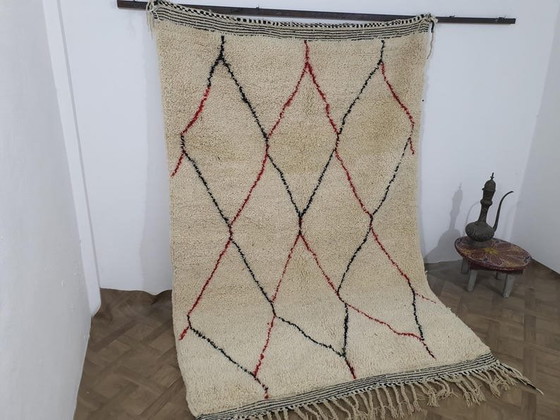 Image 1 of Alfombra bereber tradicional hecha a mano, tamaño 150/250 cm.