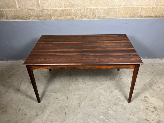 Image 1 of Table de salle à manger extensible Mid Century en bois de rose