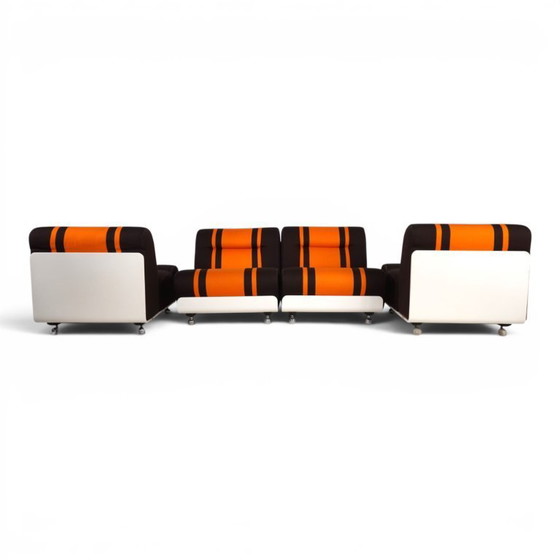 Image 1 of Cor Concha 4-delige modulaire bank in Space Age-stijl van Jo Otterpohl, 1970