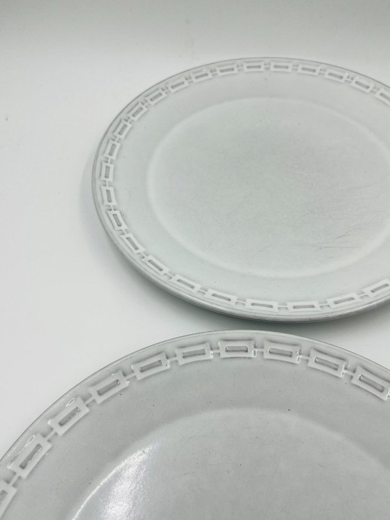 Image 1 of Set di 4 piatti piani in ceramica Karl Leutner Epsilon