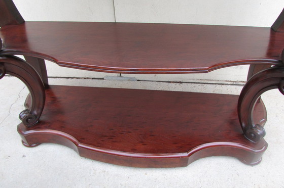 Image 1 of Mahagoni-Konsole im Stil Napoleons III.
