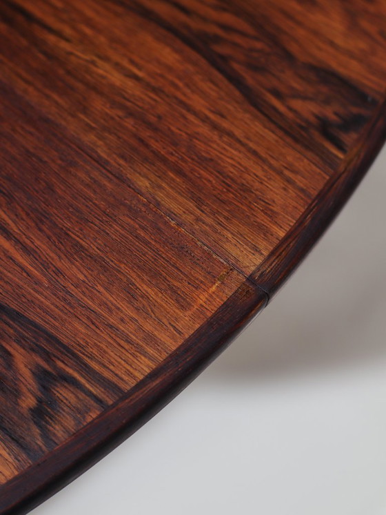 Image 1 of Extendable round dining table Skovmand & Andersen rosewood vintage