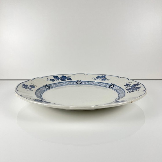Image 1 of Ronde Terre de Fer KG Lunéville schaal, model "Jane", blauw, 1890-1915